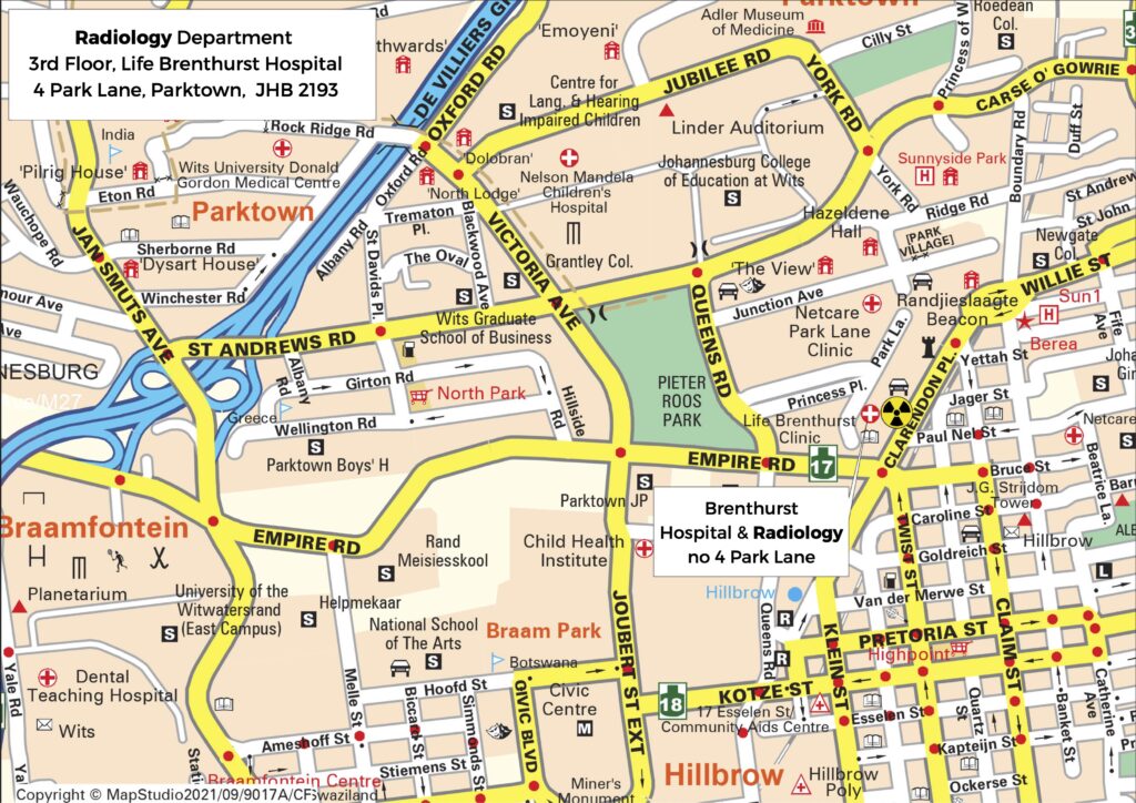 Brenthurst Hospital map